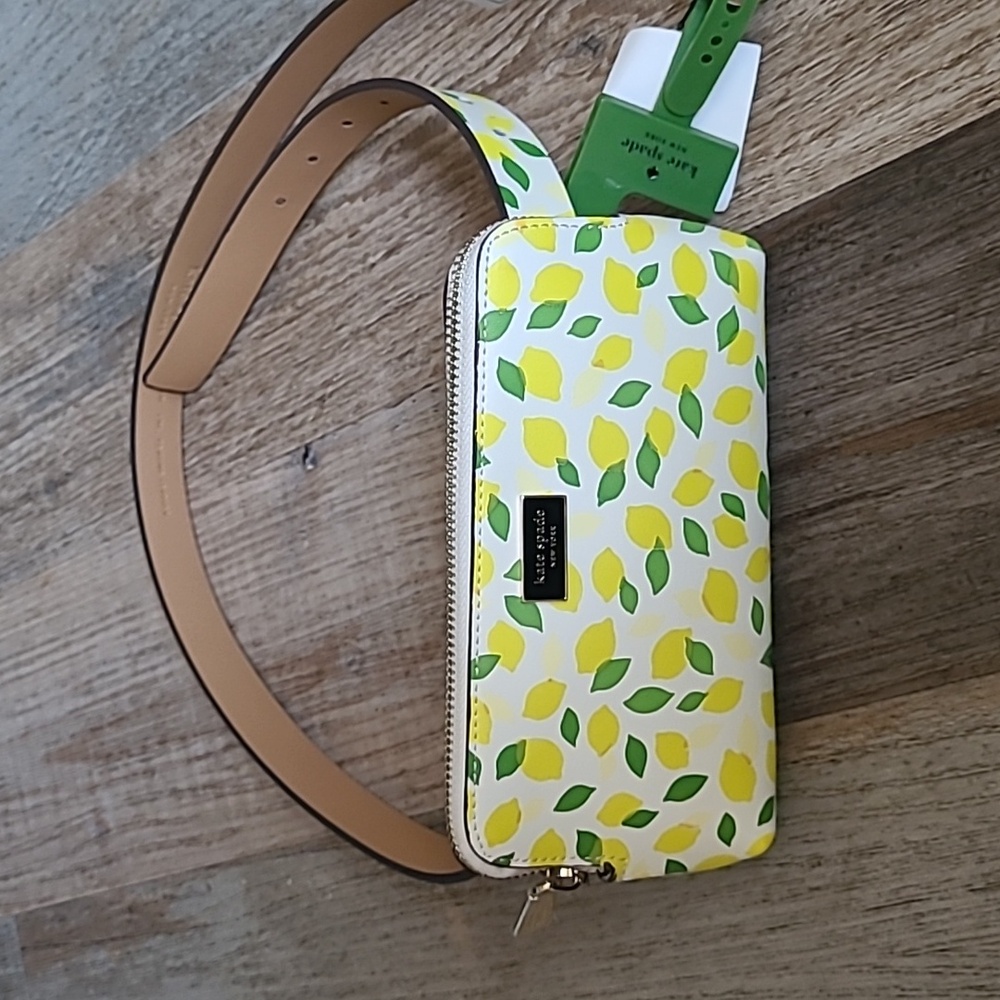 NWT L/Xl Kate Spade lemon belt bag